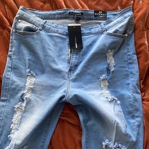 Fashion Nova Distressed Jeans